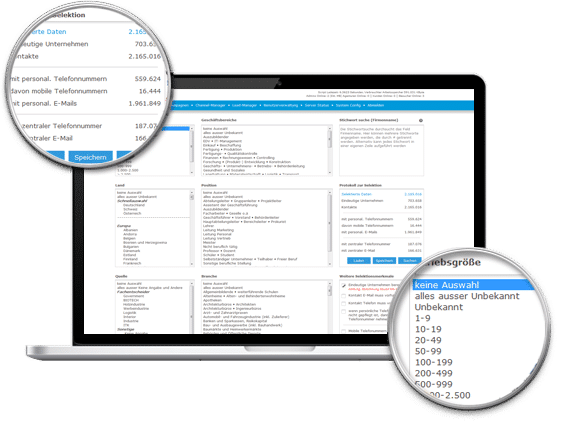 Leadfactory Auswahl Selektion