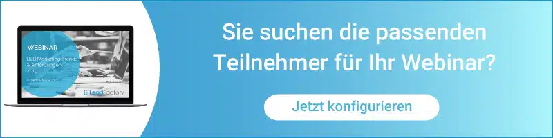 Webinarlead Werbung