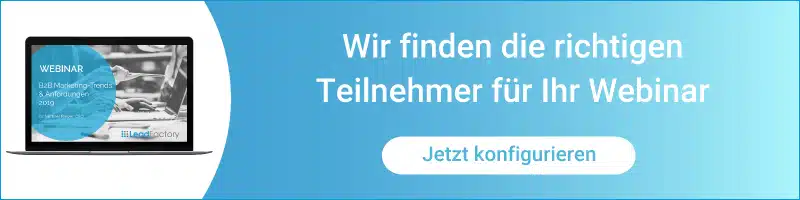 Webinarlead Werbung