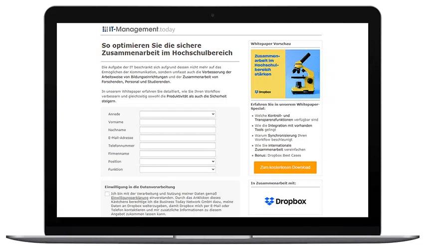 Mockup_Laptop_Dropbox_So optimieren Sie die sichere Zusammenarbeit im Hochschulbereich
