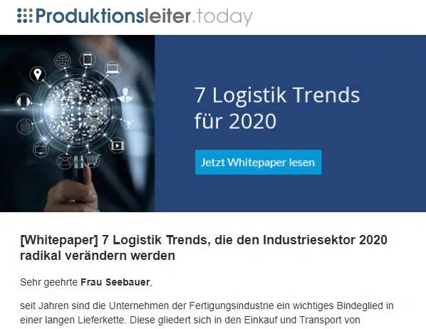 Referenz_Mailing_Logystix_Logistik Trends