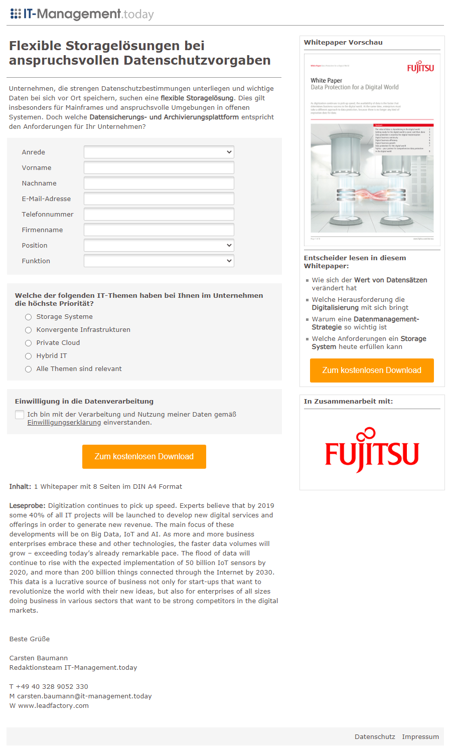Referenzkampagne_Landingpage_Fujitsu_Flexible Storagelösungen bei anspruchsvollen Datenschutzvorgaben