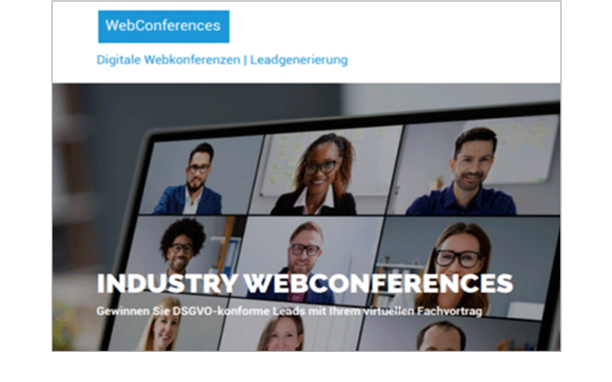 Produkdatenblatt Webkonferenzen mit Rahmen